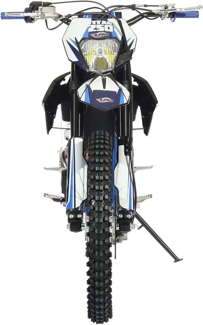 X-PRO 250cc Dirt Bike Zongshen Brand Engine, 5-Speed Manual Transmission, Electric/Kick Start! Big 21"/18" Wheels! (Black)