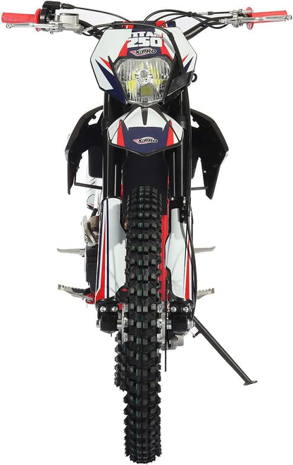 X-PRO 250cc Dirt Bike Zongshen Brand Engine, 5-Speed Manual Transmission, Electric/Kick Start! Big 21"/18" Wheels! (Black)